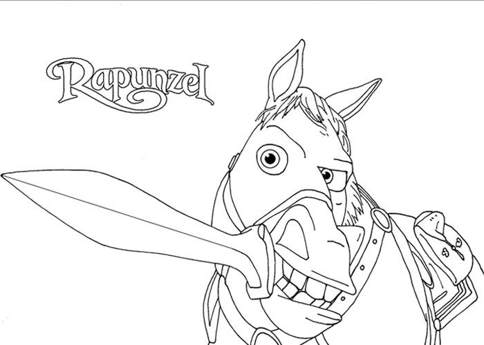 maximus horse tangled coloring pages