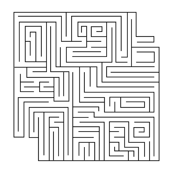 Maze Coloring Page