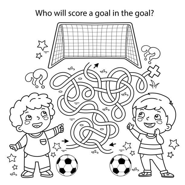 Maze Coloring Pages Adult Coloring Pages Sports