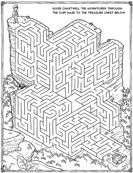 maze coloring pages