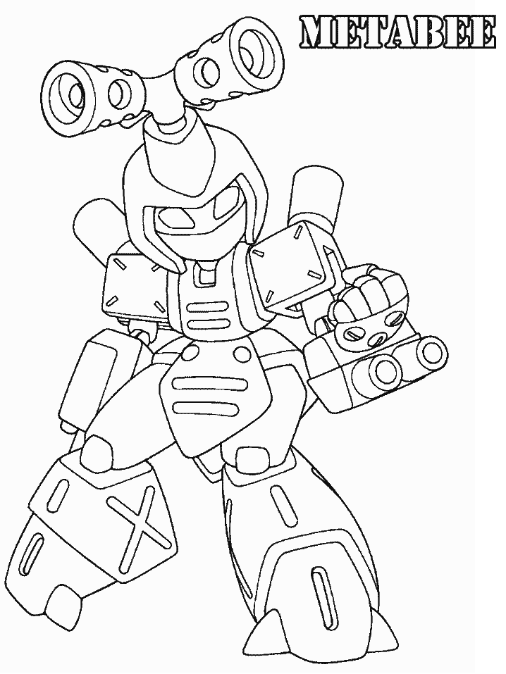 Medabots Cartoons Coloring Page For Kids