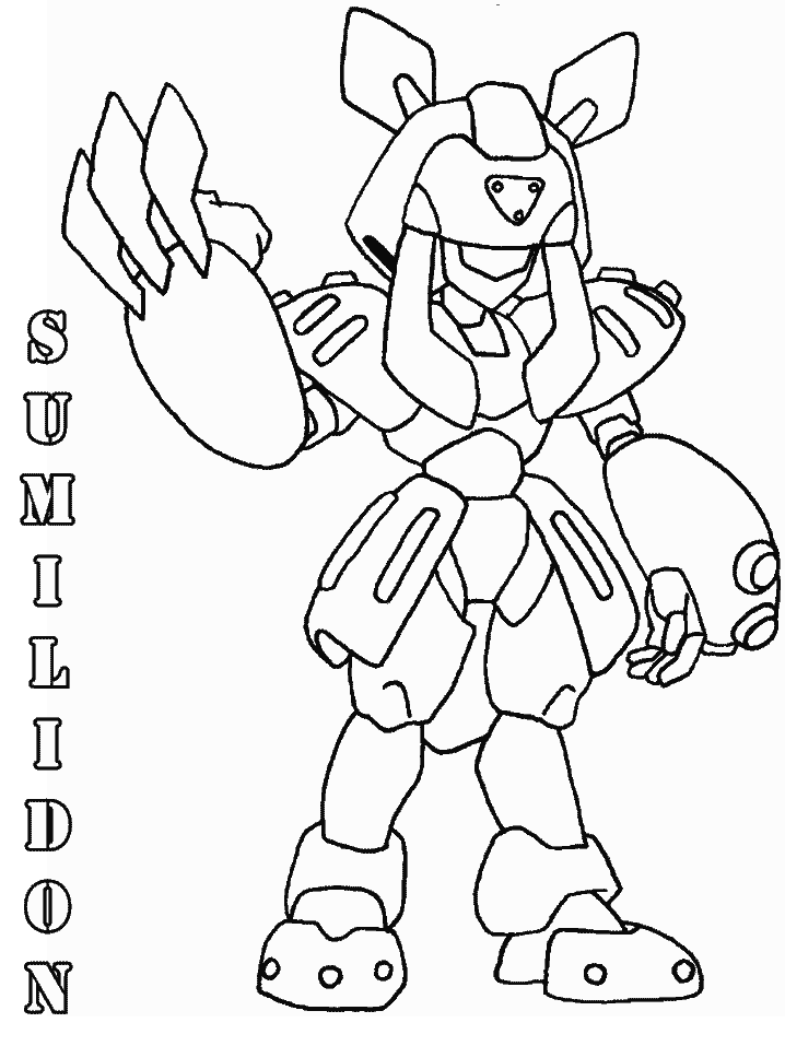 Medabots Cartoons Coloring Pages Free