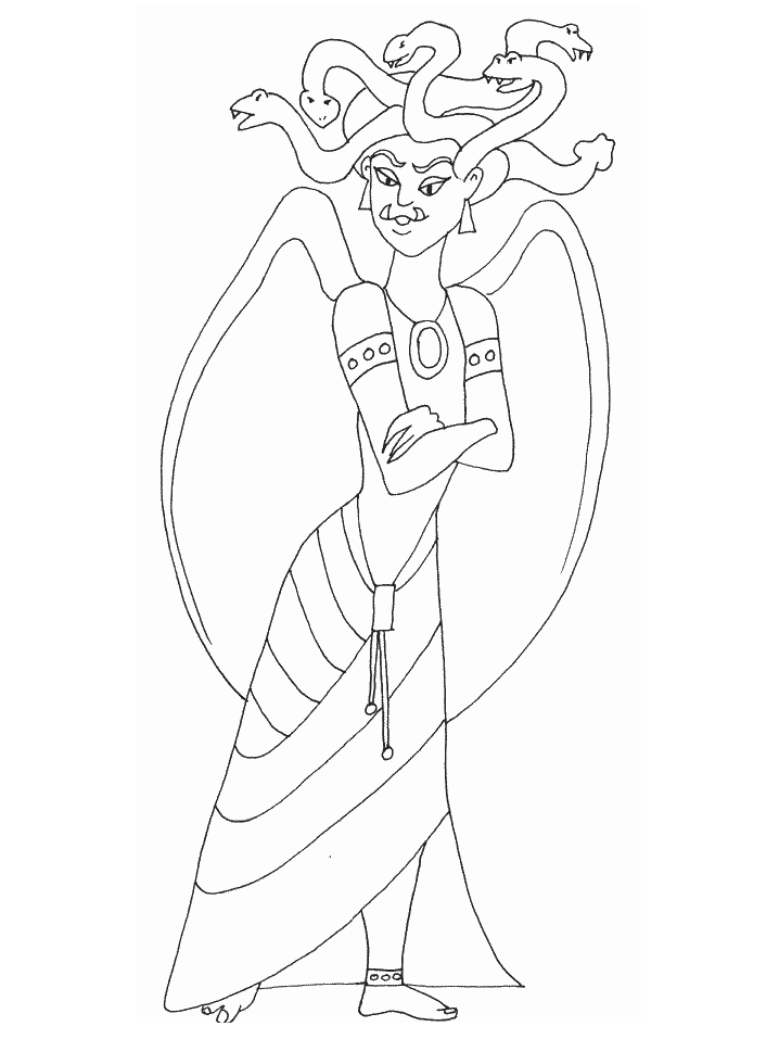 Medusa Coloring Pages