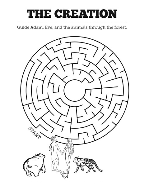 Meekness Bible Craft Coloring Page Picture Puzzle Maze