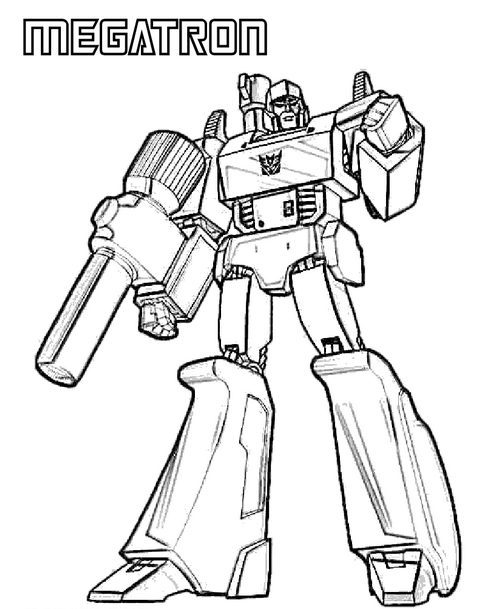 Transformers Megatron Coloring Page