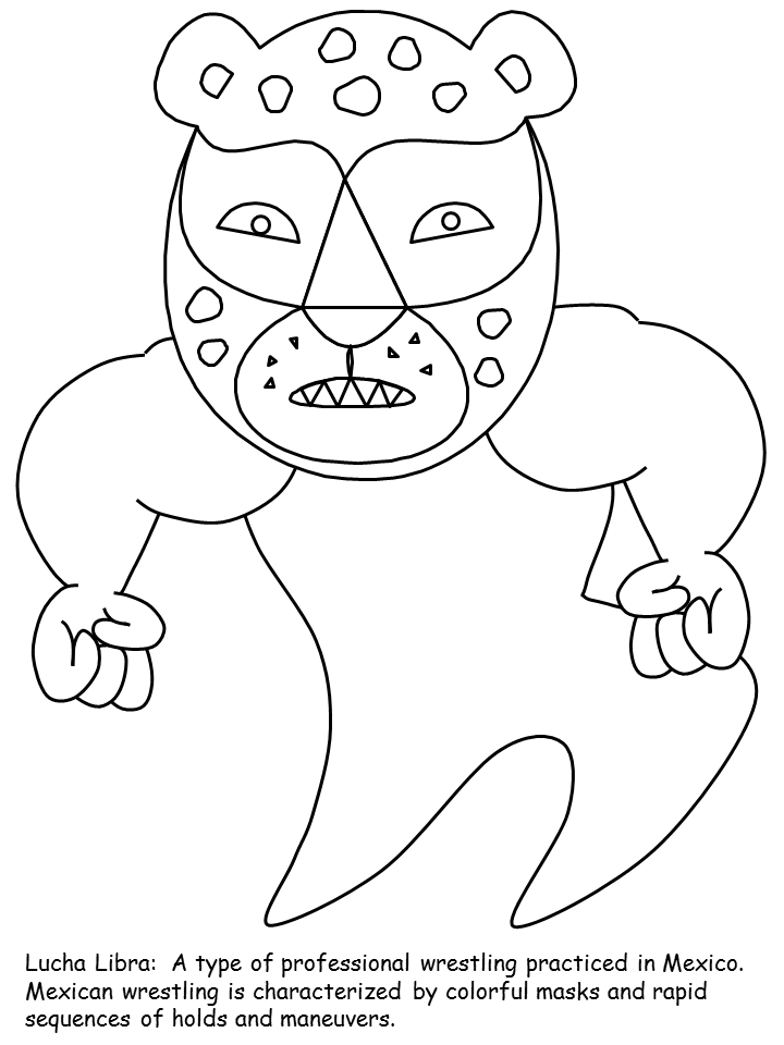 Mexico Countries Coloring Pages For Kids