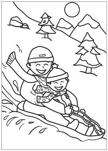 middle school winter coloring pages
