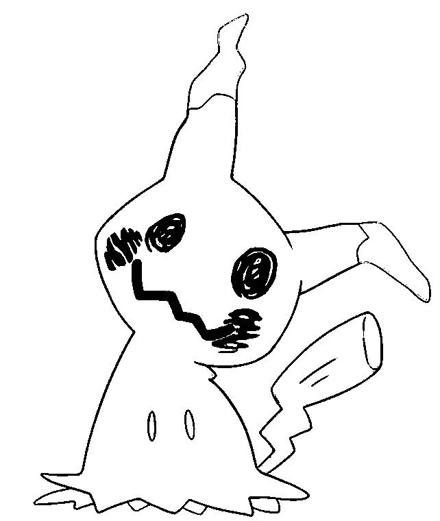 mimikyu zombie coloring pages