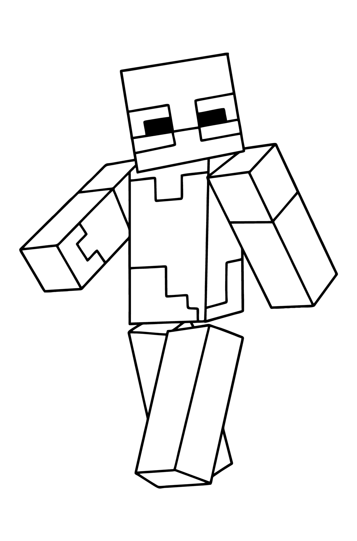 minecraft baby zombie coloring pages