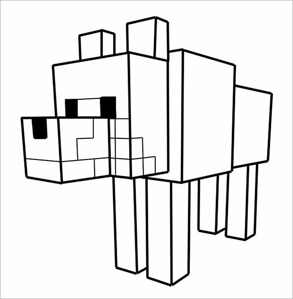 Minecraft Dog Coloring Pages & coloring book. 6000+ coloring pages.