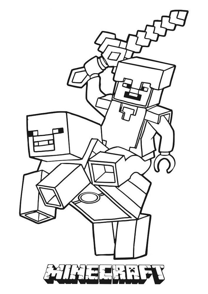 minecraft printable coloring pages
