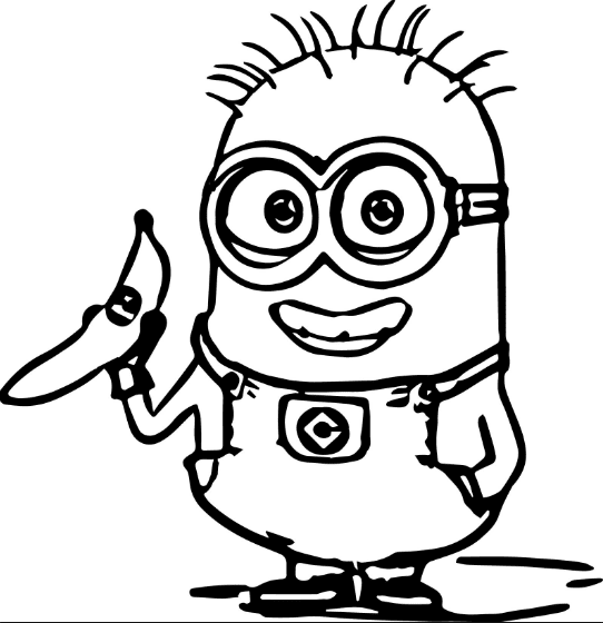 Minions coloring page