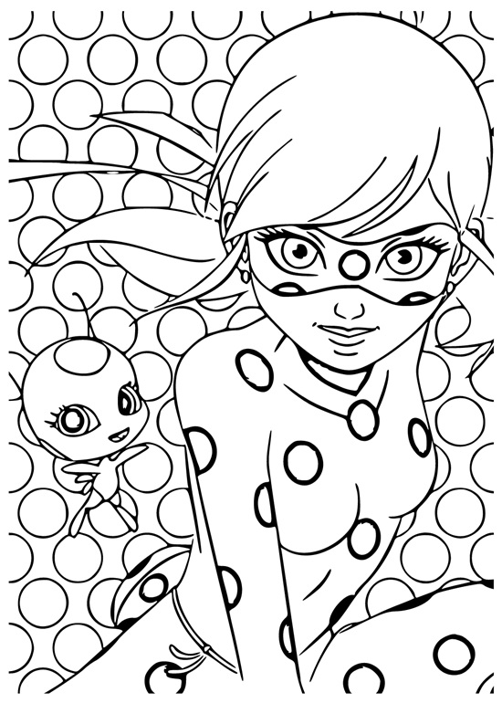 miraculous ladybug coloring pages free