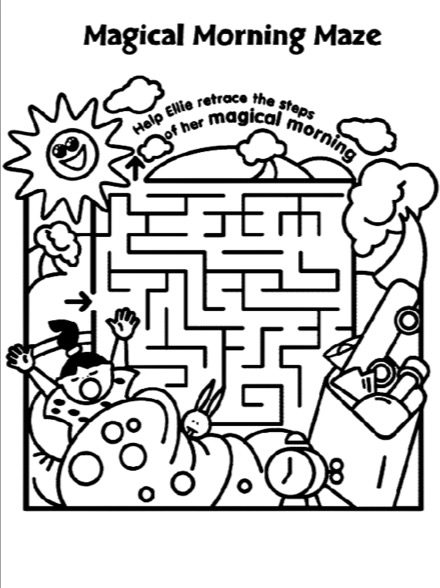 Good Morning Printable Maze