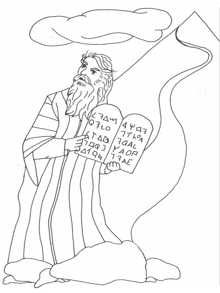 Moses Bible Coloring Pages