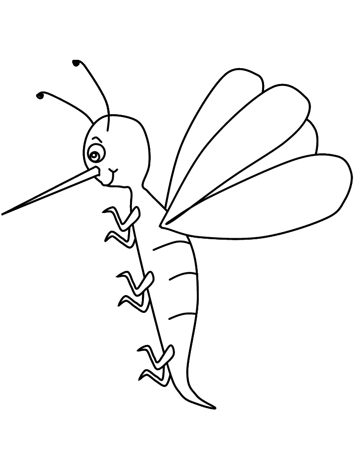 Mosquito Animals Coloring Pages