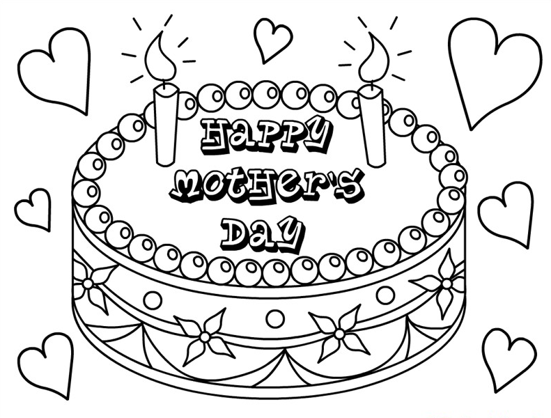 Free Mothers Day Coloring Page