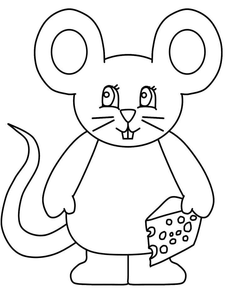 Cute Mouse Coloring Pages