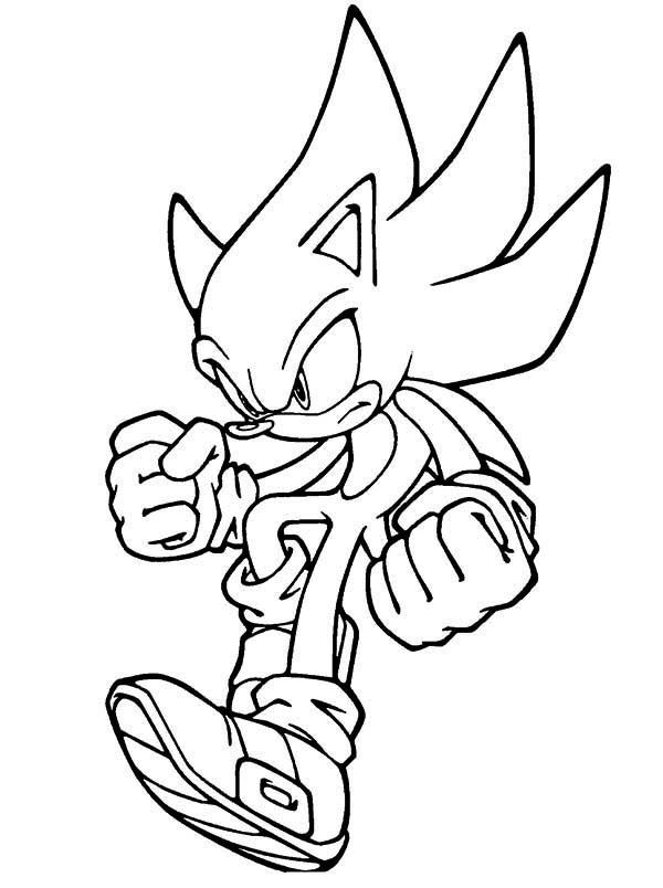 Movie Super Sonic Coloring Pages