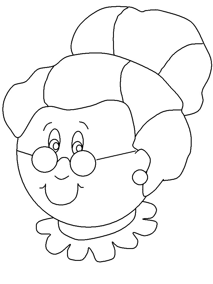 Mrsclaus Christmas Coloring Pages