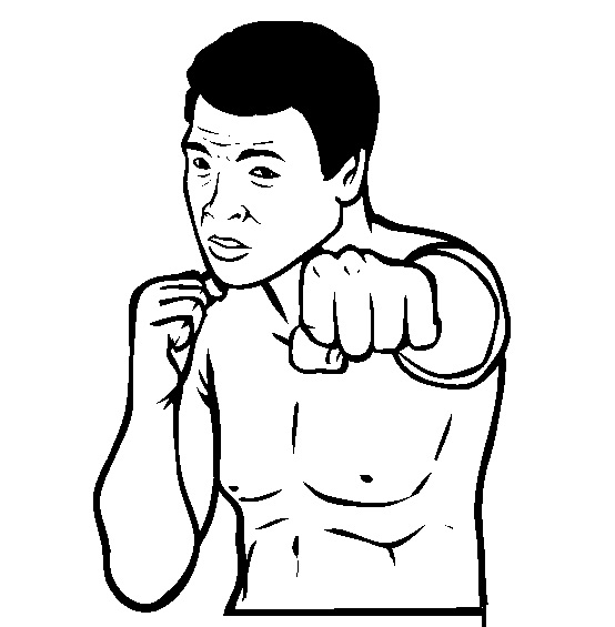 Muhammad Ali Coloring Page