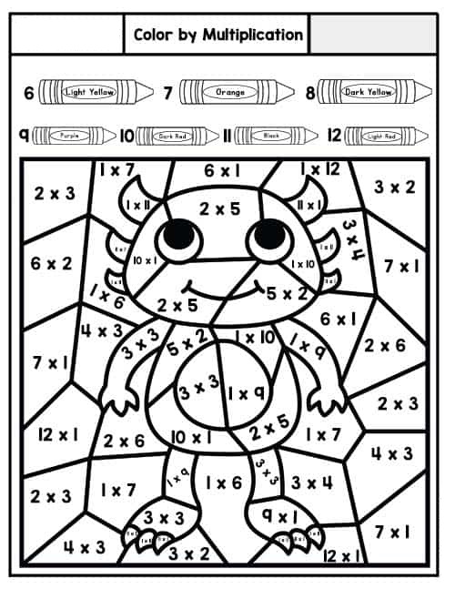 Multiplication Math Coloring Pages Coloring Book Multiplication Math Coloring Pages Coloring Book