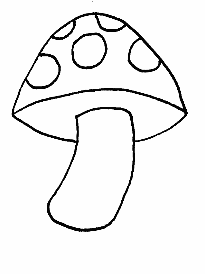 Mushroom Autumn Coloring Pages