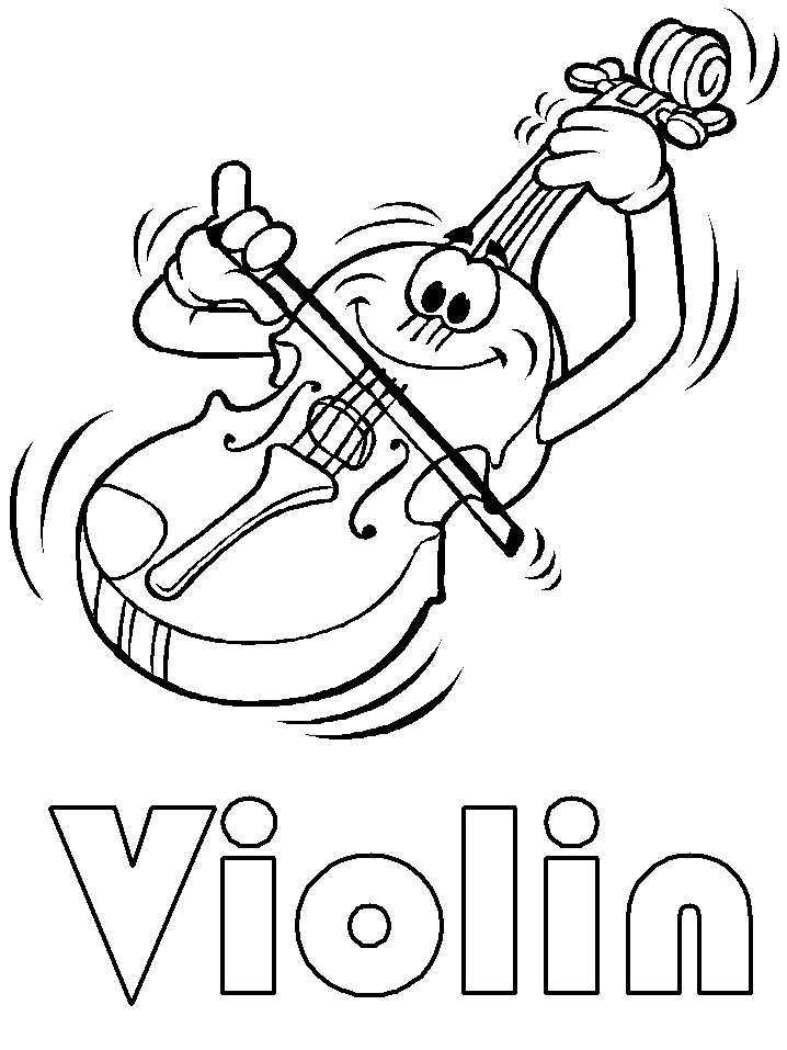 Cartoon Violin