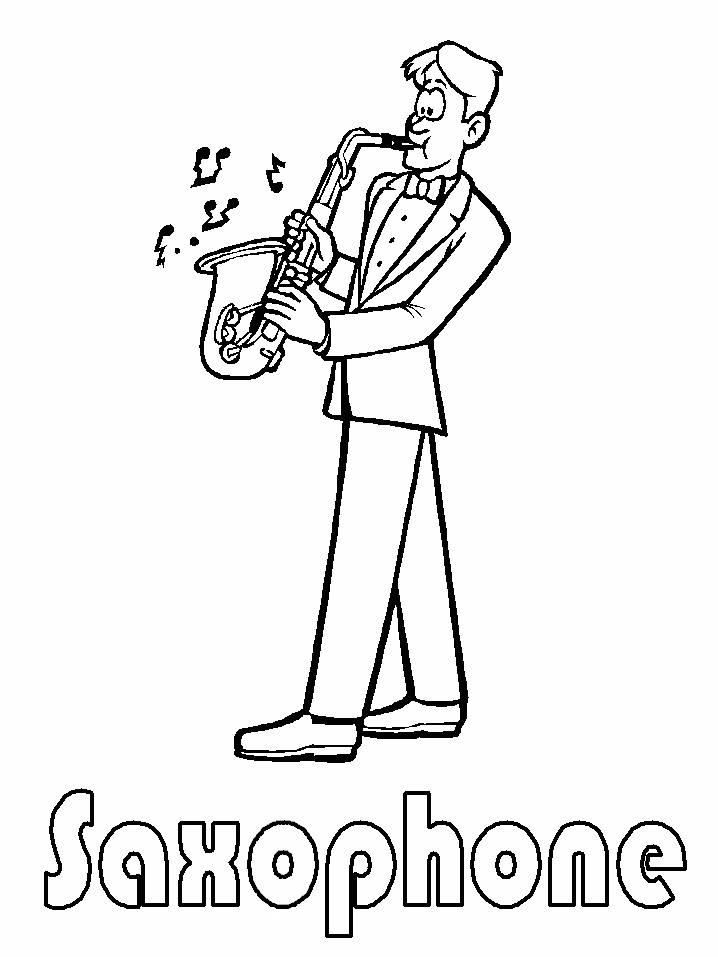 Man Playing Saxophone