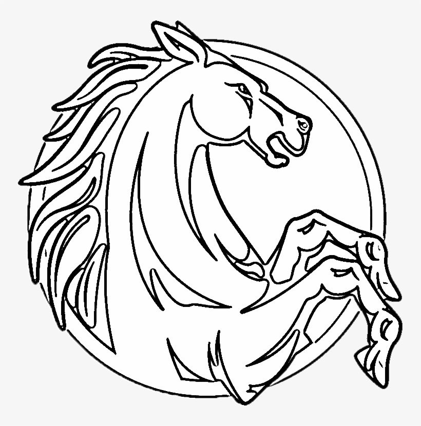 mustang horse coloring pages