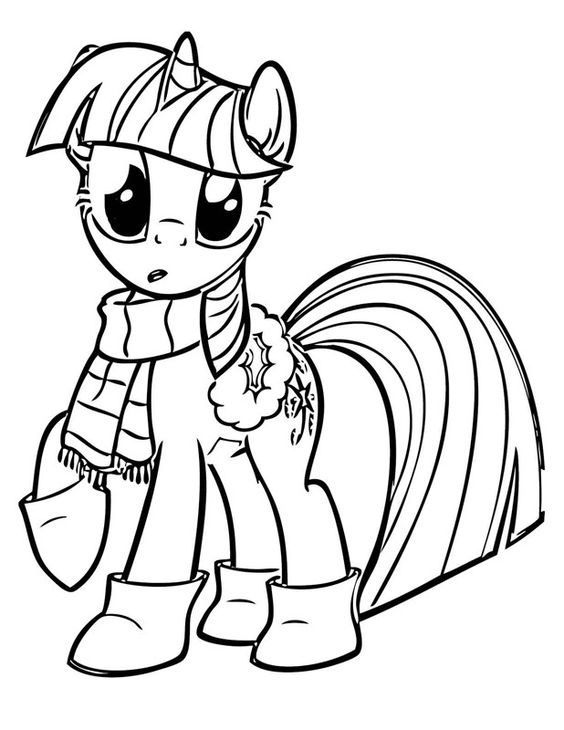 my little pony coloring pages winter