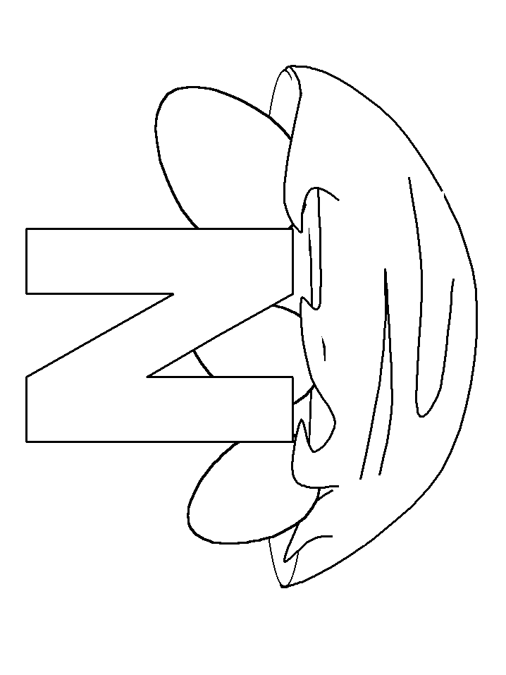 N Nest Alphabet Coloring Pages