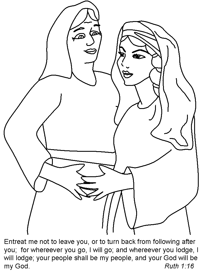 Naomi Bible Coloring Pages