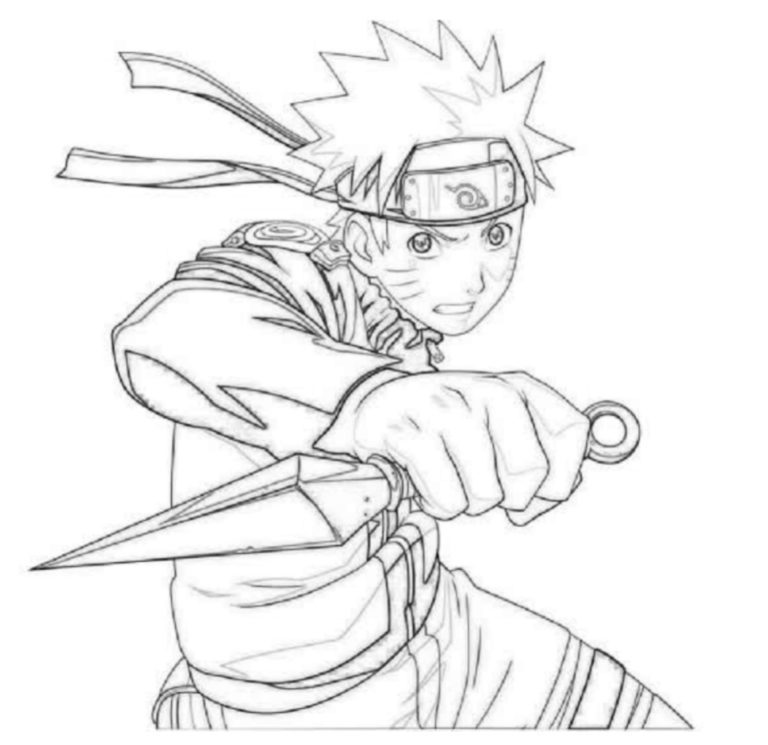 Naruto Coloring Page | Best Naruto Coloring Page for Printing