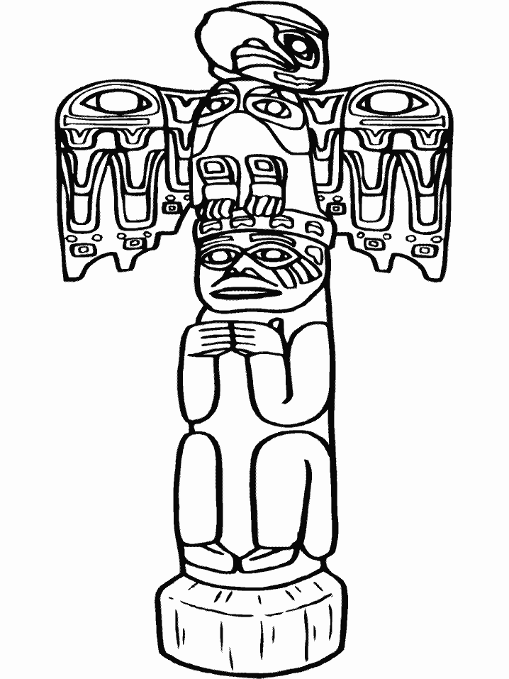 Native Statue Coloring Pages
