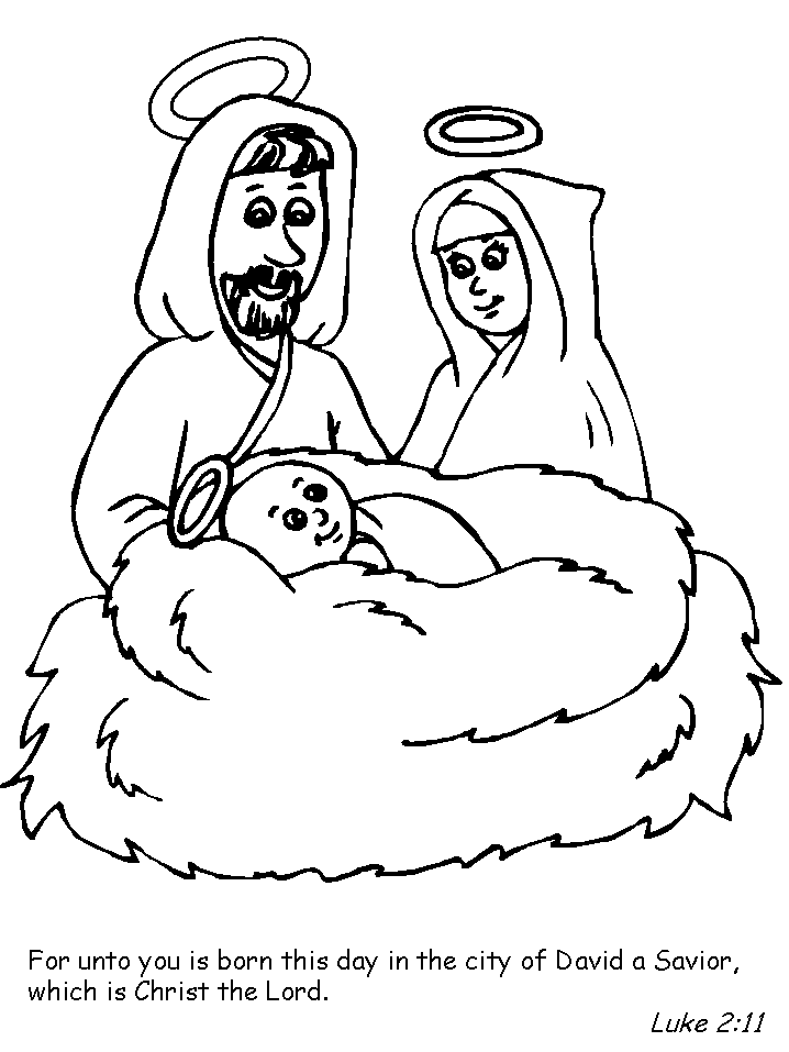 Nativity Bible Coloring Pages