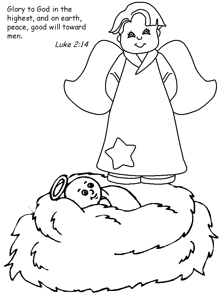 Nativity Bible Coloring Pages Printable