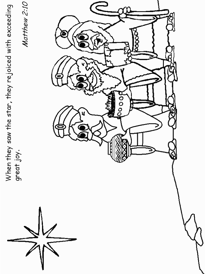 Nativity Bible Coloring Page Printable