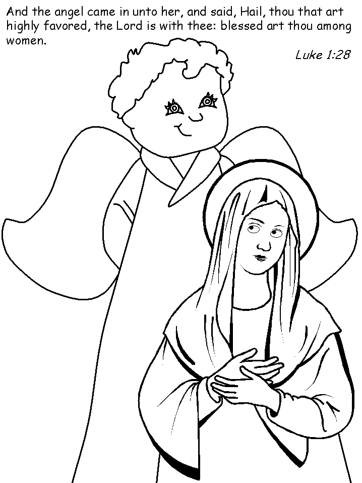 Nativity Bible Coloring Pages