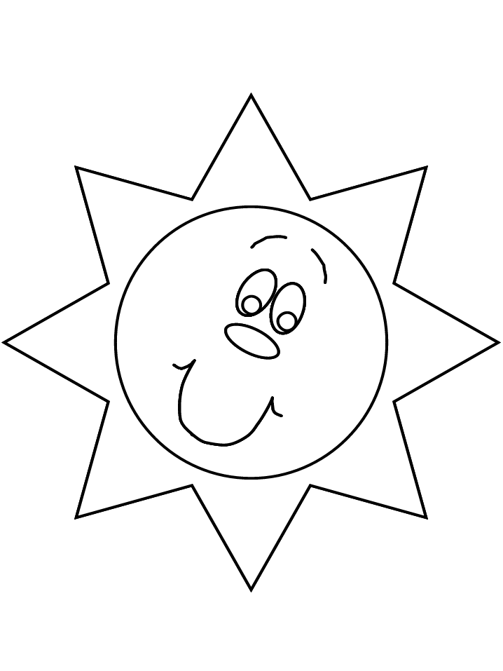 Sun Coloring Pages Free