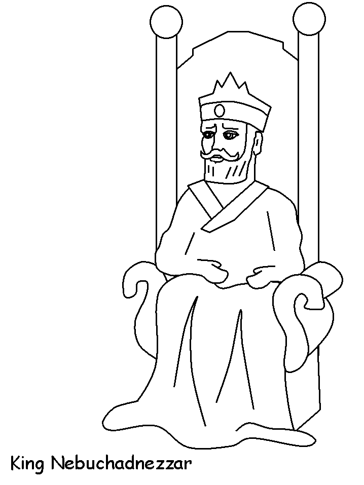 Nebuchadnezzar Bible Coloring Pages