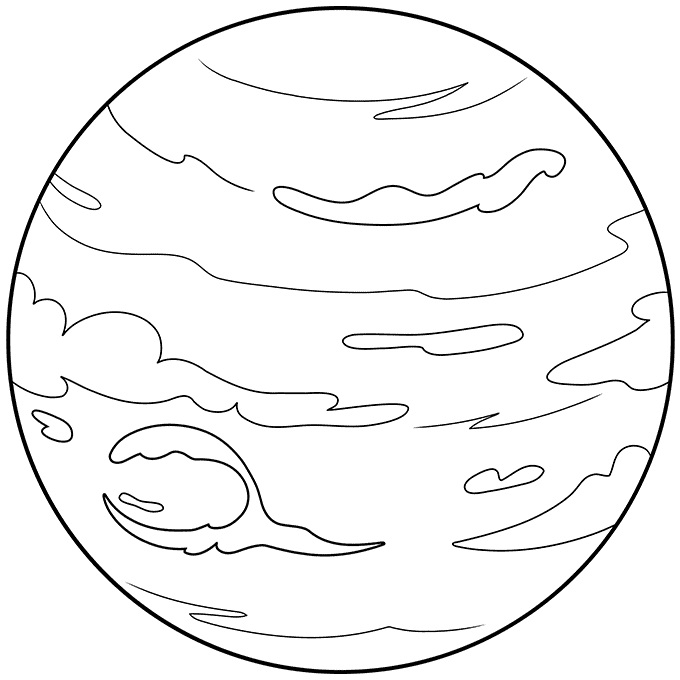 Neptune Coloring Page