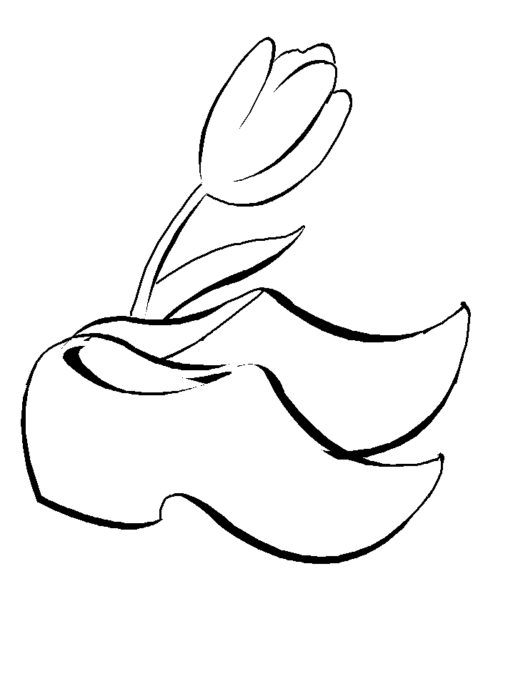 Netherlands Shoes Coloring Pages