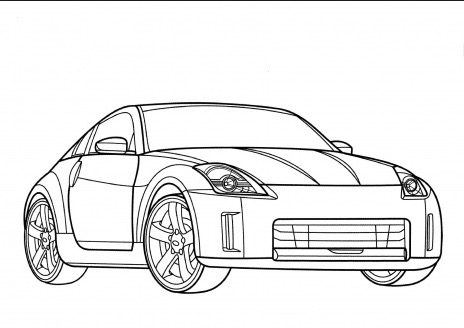 NissanGTR coloring page