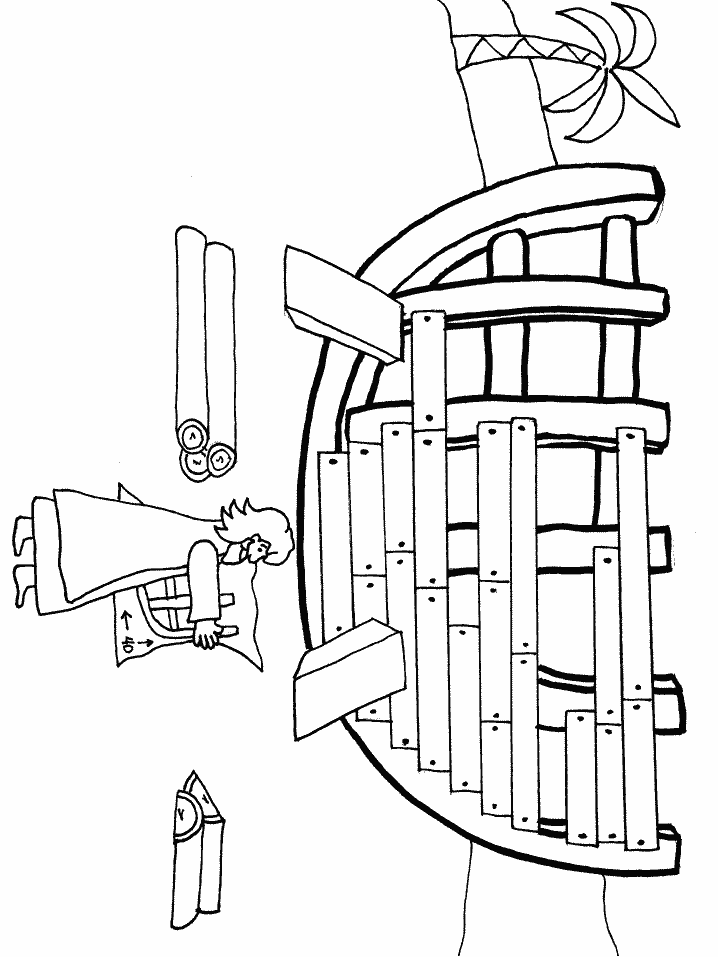 Noah Bible Coloring Pages Printable