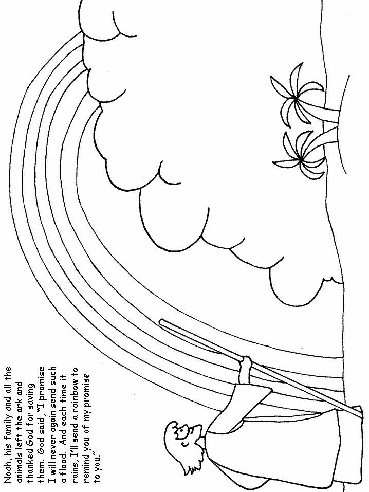 Noah Bible Coloring Page For Kids