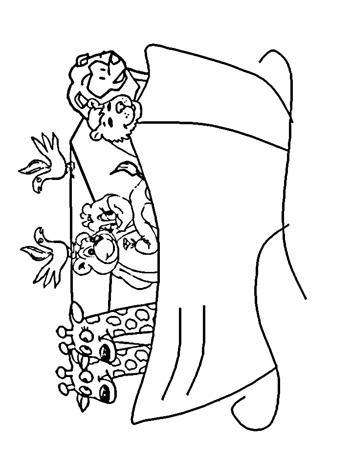 Noah Bible Coloring Page Printable