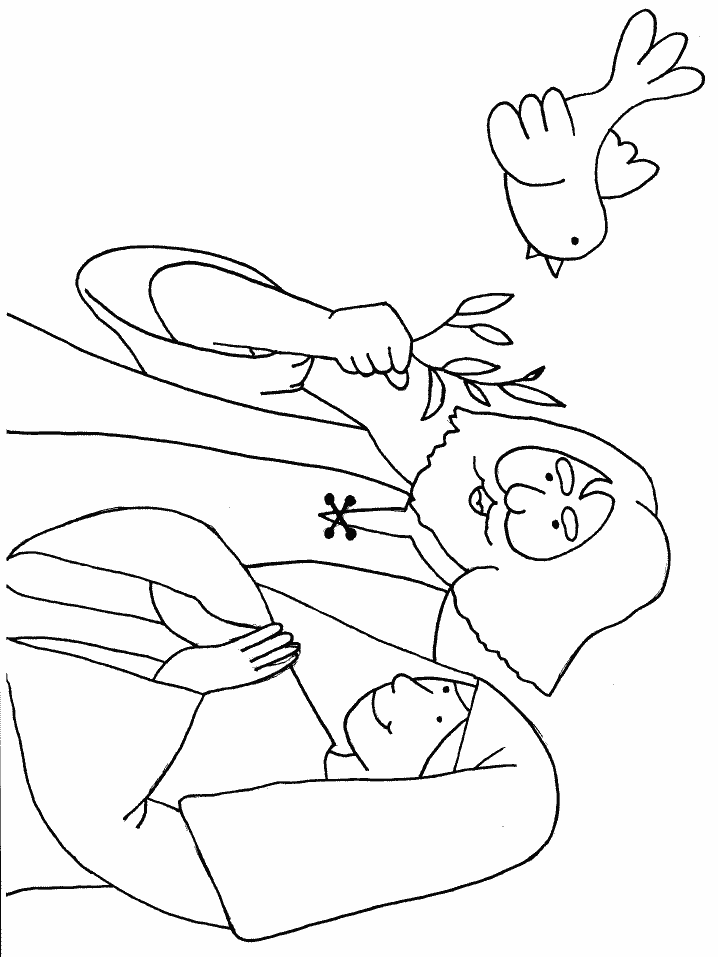 Noah Bible Coloring Pages Free