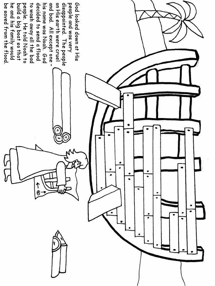 Noah Bible Coloring Pages