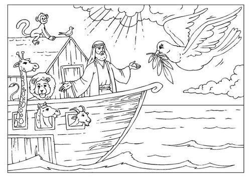 Noah's Ark Coloring Page